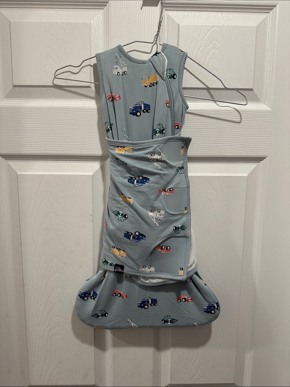 Kyte BABY Blue Baby Sleep Sack with Work Truck Print